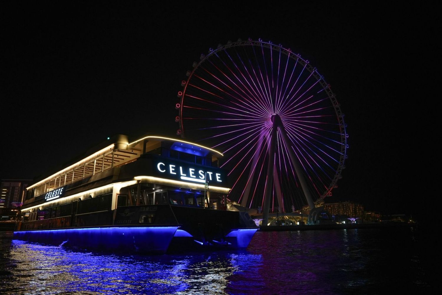 Celeste Leisure Yachts, Dubai Marina - Cruise with 5* Dinner Buffet with Live Singer, Child AED115 & Adult AED125